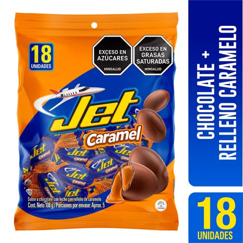 Imagen de Chocolatina JET caramelo x108 g