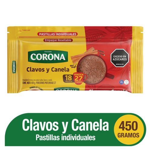 Imagen de Chocolate CORONA clavos y canela (450  gr)