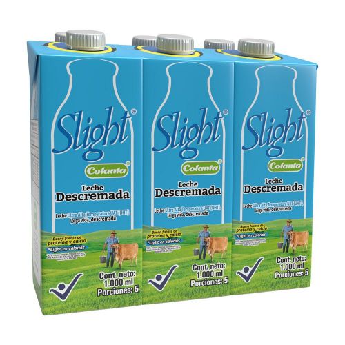 Imagen de Leche SLIGHT descremada x6und (6000  ml)