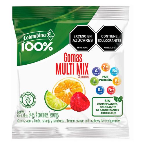 Imagen de Gomitas  COLOMBINA sin saborizantes artificiales (64  gr)