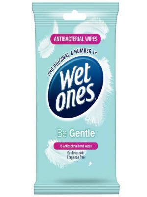 Imagen de Toallitas húmedas WET ONES antibacteriales para manos (15  und)