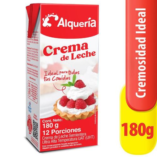 Imagen de Crema de leche ALQUERIA entera (180  gr)