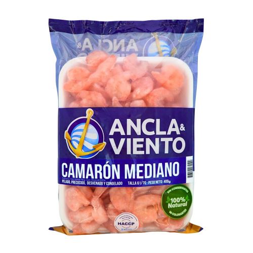 Imagen de Camarón ANCLA Y VIENTO Mediano talla 6170 congelado (400  gr)