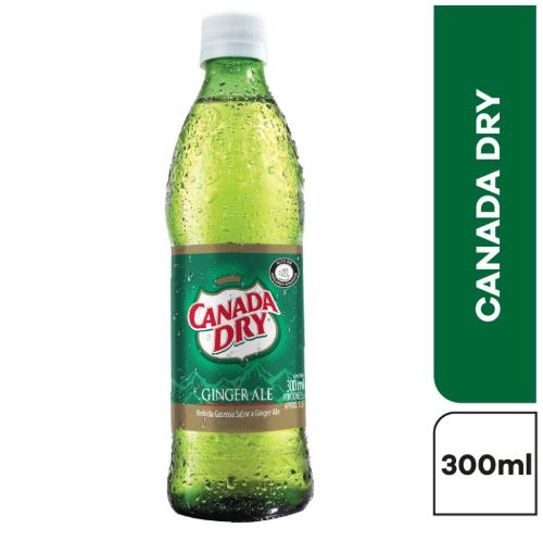 Imagen de Gaseosa CANADA DRY ginger ale botella vidrio (300  ml)