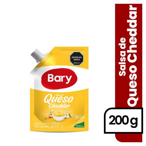 Imagen de SALSA QUESO CHEDDAR DOY PACK BARY 200  gr