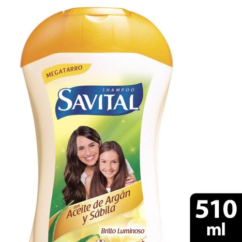 Imagen de Shampoo SAVITAL aceite de argán y sábila (510  ml)