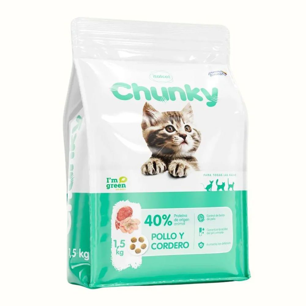 Imagen de Alimento para gatico CHUNKY pollo x1500 g