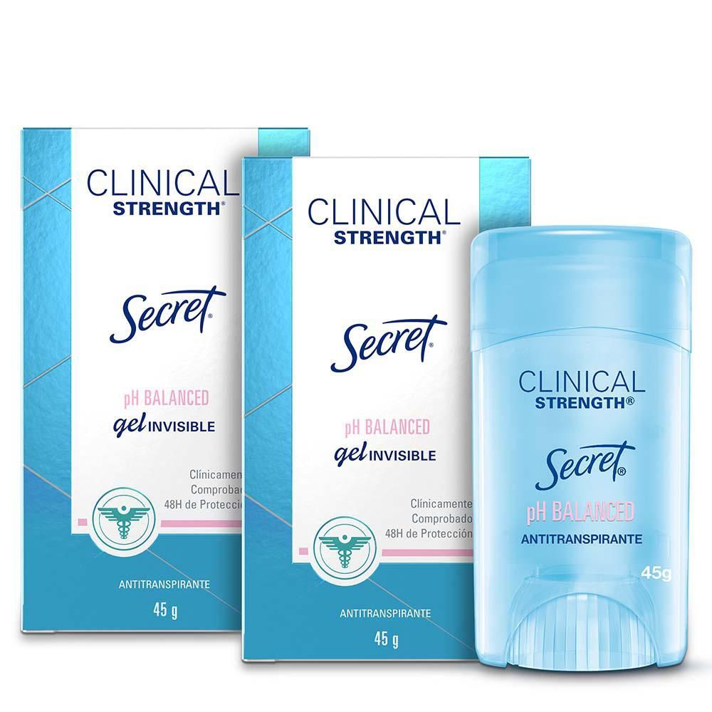 Imagen de Desodorante SECRET gel clinical strength ph balanced (90  gr)