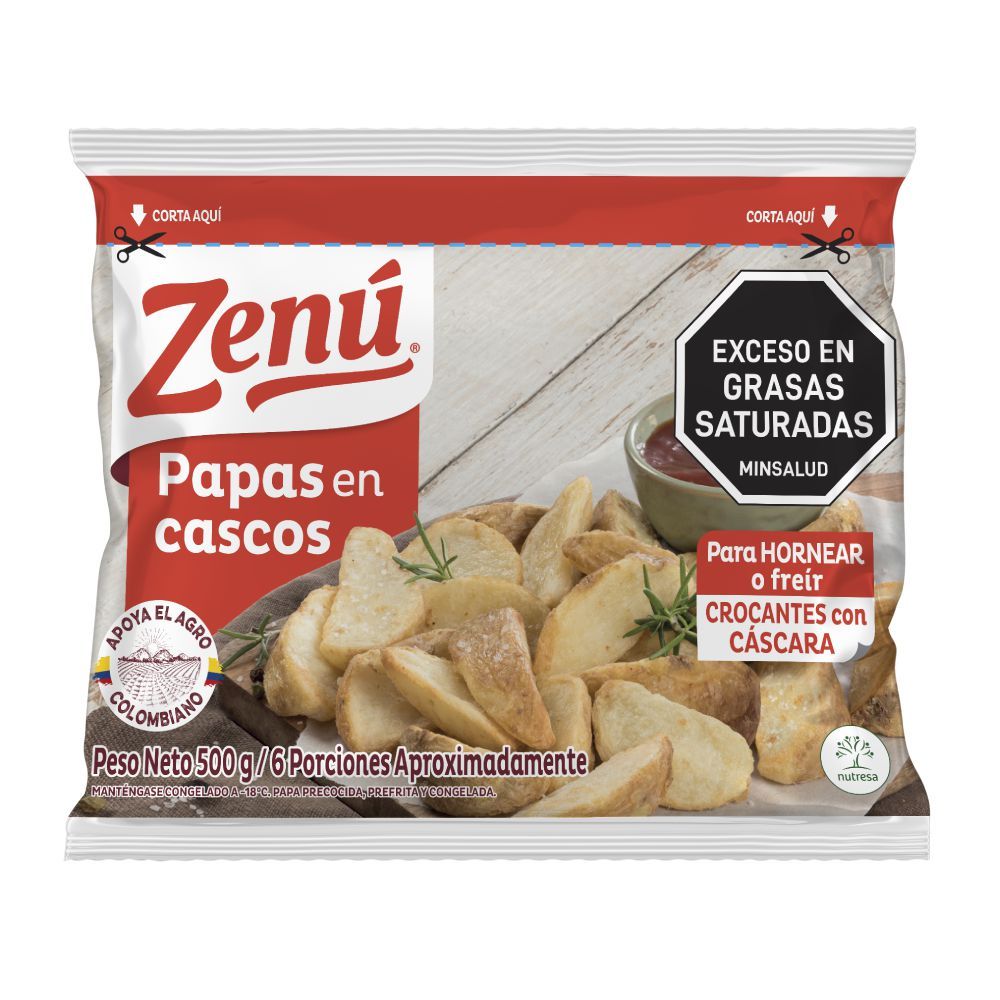 Imagen de Papas en Casco Congeladas ZENU 500  gr