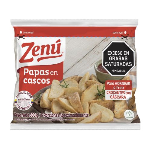 Imagen de Papas en Casco Congeladas ZENU 500  gr