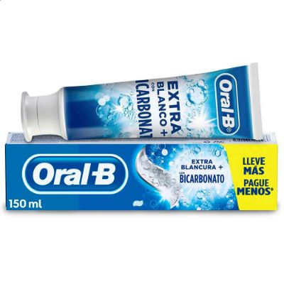 Imagen de Crema dental ORALB extra blancura con bicarbonato (150  ml)