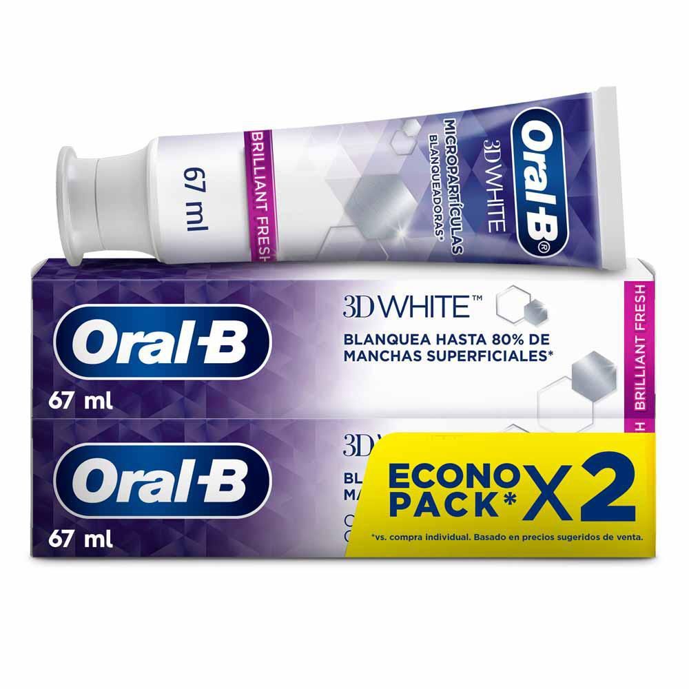 Imagen de Crema dental ORALB 3D white brilliant fresh (134  ml)