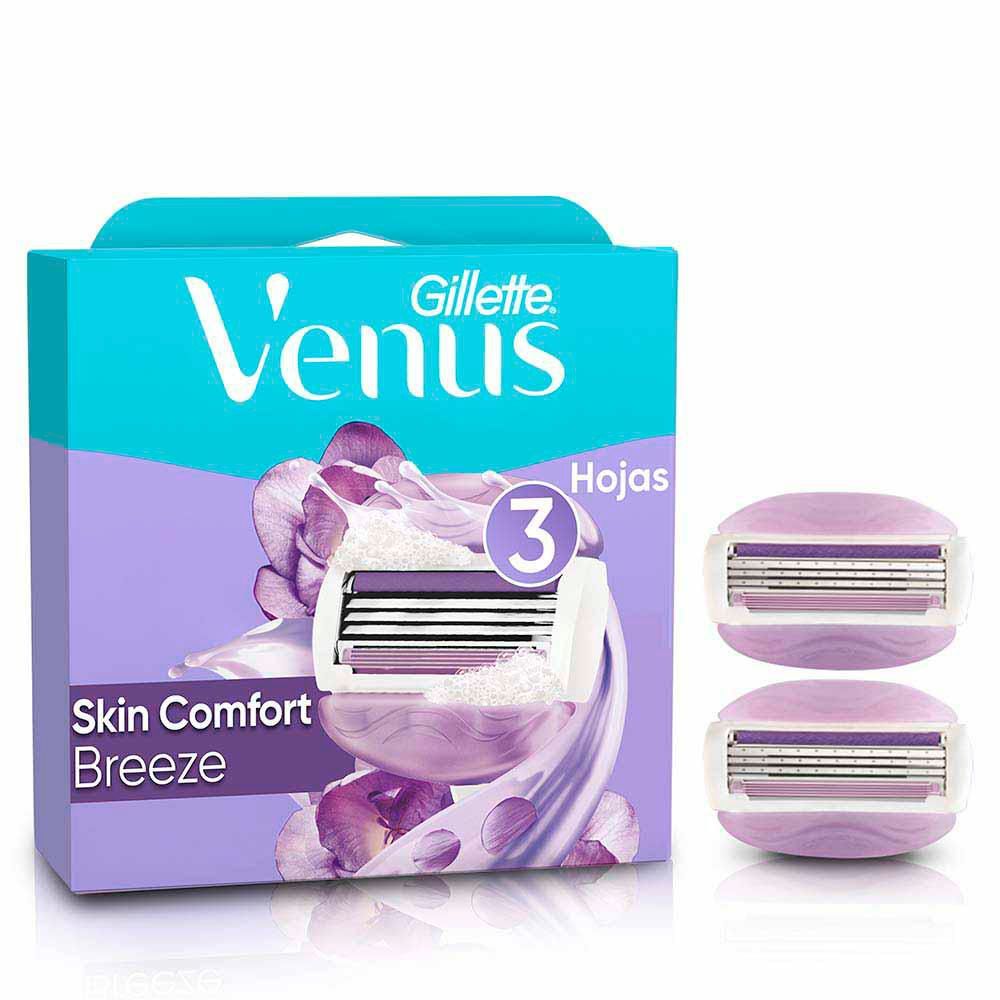 Imagen de Repuesto cuchilla de afeitar VENUS skin comfort breeze (2  und)
