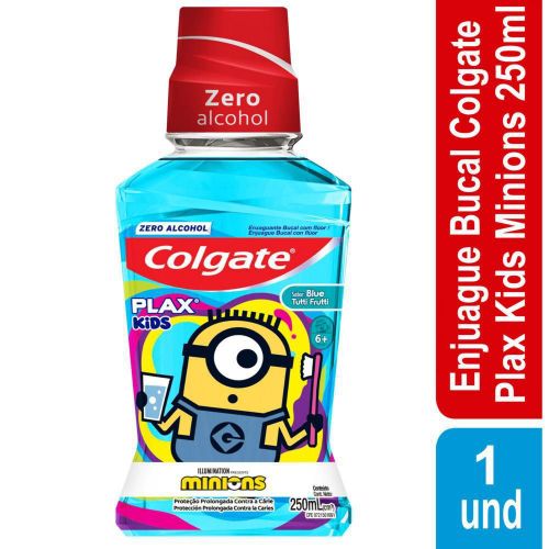 Imagen de Enjuague bucal COLGATE plax kids Minions (250  ml)