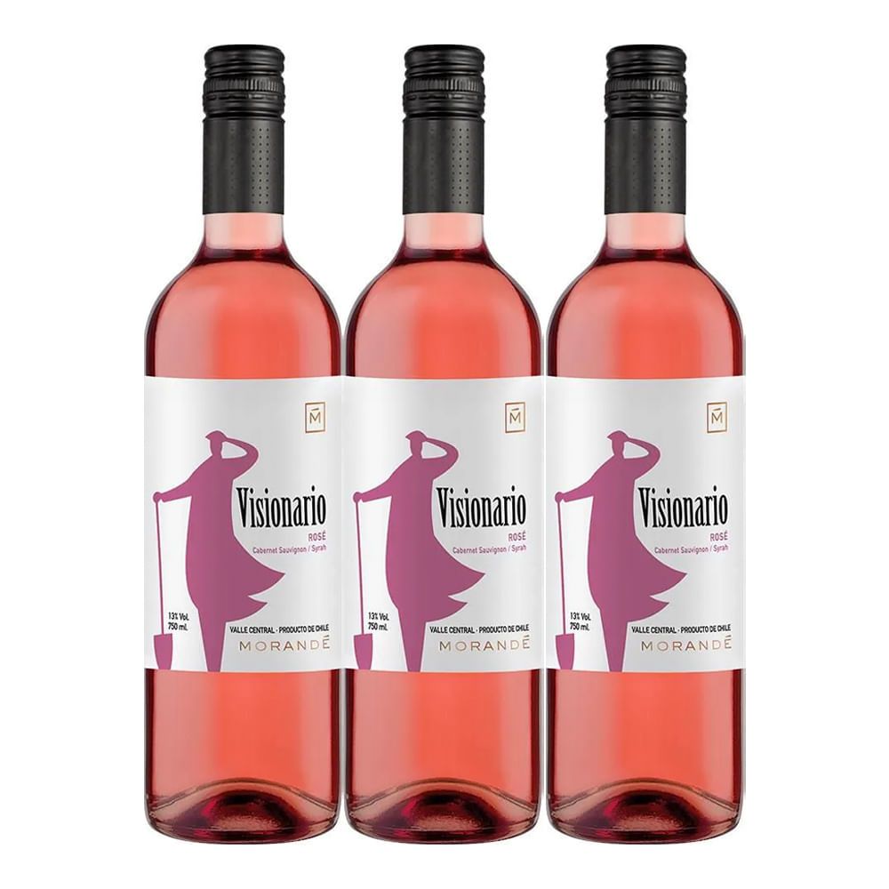 Imagen de Vino MORANDÉ visionario rose 2x3 x750 ml c/u