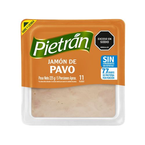 Imagen de Jamón de pavo PIETRAN sin conservantes (225  gr)