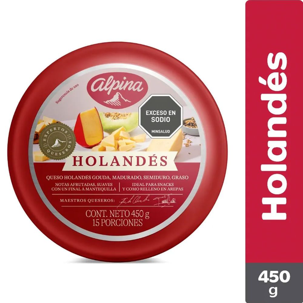 Imagen de Queso ALPINA holandes x450 g