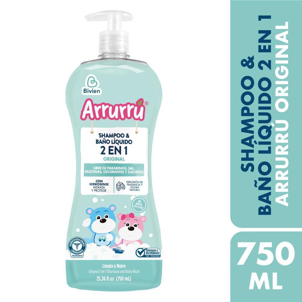 Merkko | Shampoo ARRURRU bebé original baño líquido (750 ml)