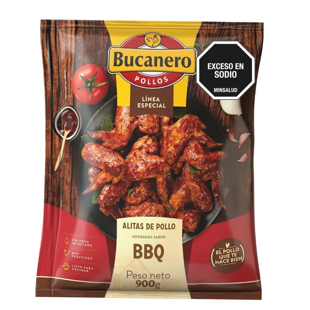 Imagen de Alitas EL BUCANERO adobadas BBQ (900  gr)