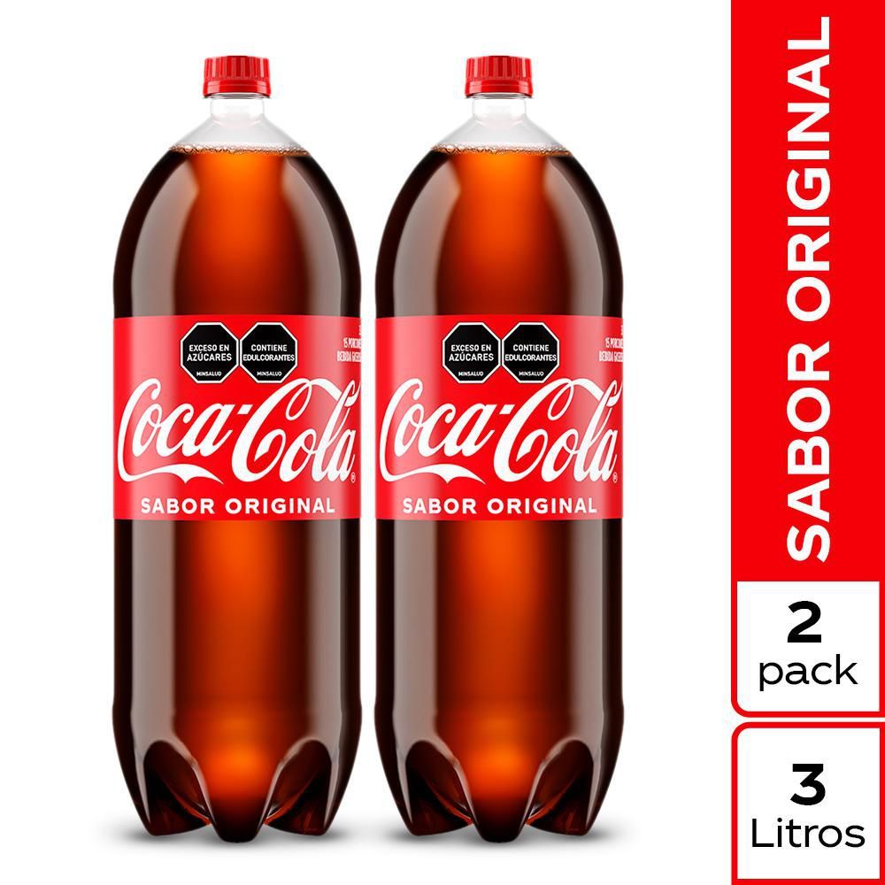 Imagen de Gaseosa COCA COLA original x2und 3lt (6000  ml)