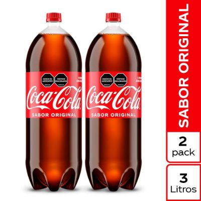 Imagen de Gaseosa COCA COLA original x2und 3lt (6000  ml)