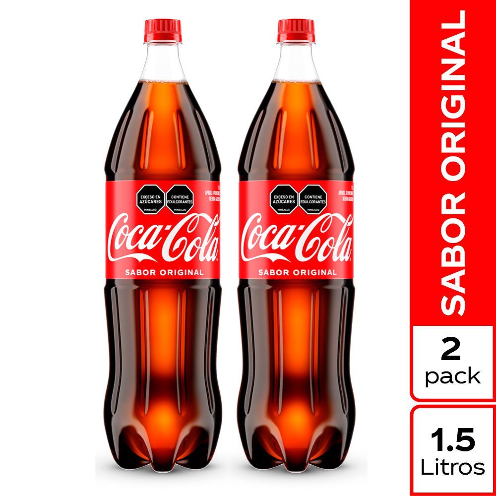Imagen de Gaseosa COCA COLA original x2und 1.5lt (3000  ml)