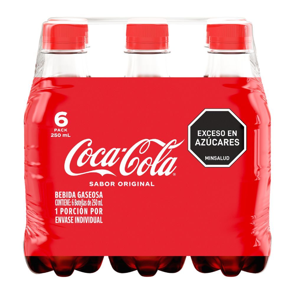 Imagen de Gaseosa COCA COLA original x6und 250ml (1500  ml)