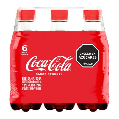 Imagen de Gaseosa COCA COLA original x6und 250ml (1500  ml)