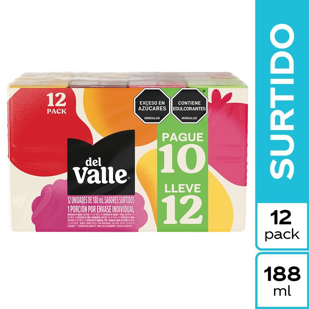 Imagen de Refresco DEL VALLE surtido x12und (1880  ml)