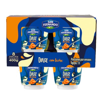 Imagen de Dulce de leche SAN FERNANDO 8 unds x400 g