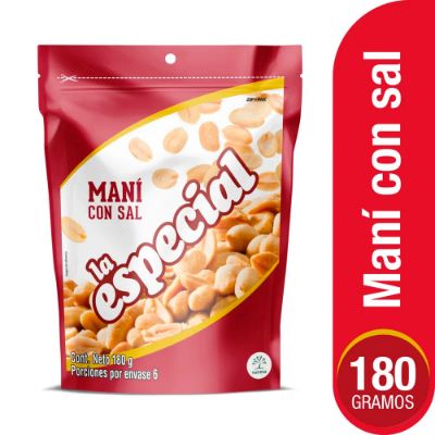 Imagen de Pasabocas LA ESPECIAL mani con sal x180 g