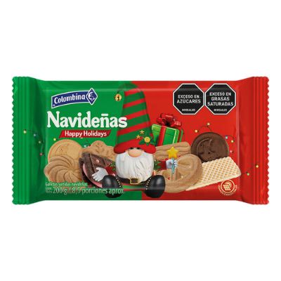 Imagen de Galletas COLOMBINA navideñas surtidas x200 g