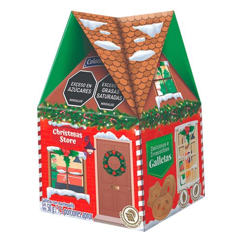 Imagen de Galletas COLOMBINA casita de navidad x50 g