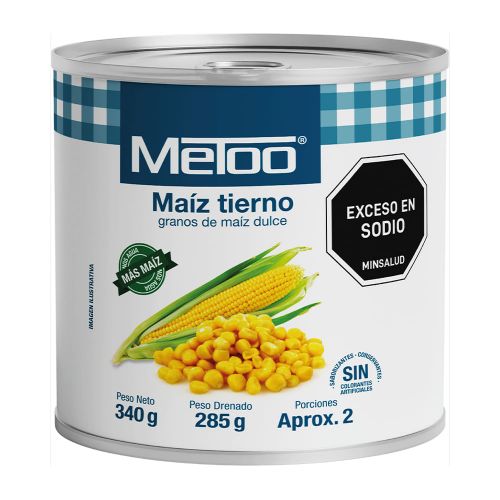Imagen de Maíz tierno METOO x285 g