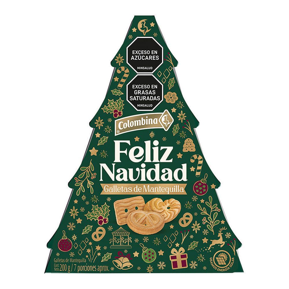 Imagen de Galleta COLOMBINA  arbolito navidad x200 g