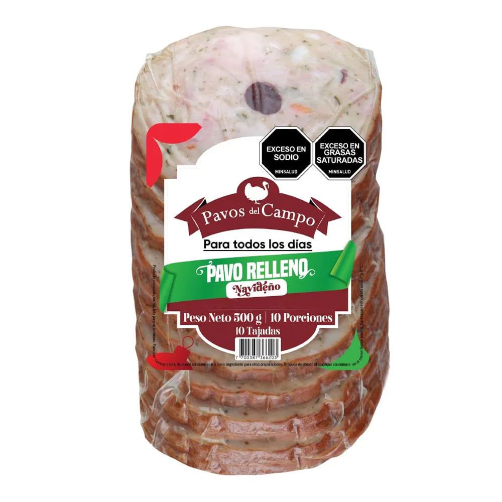 Imagen de Pavo DEL CAMPO relleno tajado x500 g