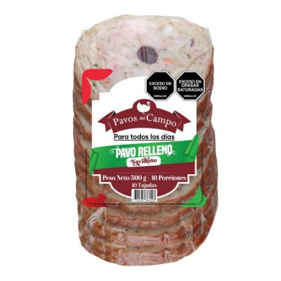 Imagen de Pavo DEL CAMPO relleno tajado x500 g