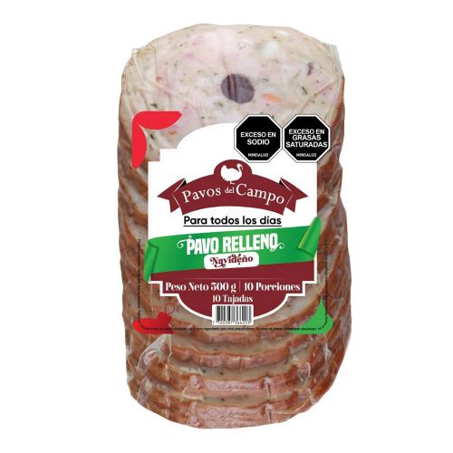 Imagen de Pavo DEL CAMPO relleno tajado x500 g