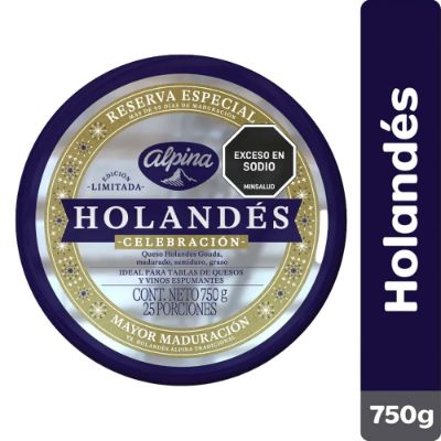 Imagen de Queso ALPINA holandes navideño x750 g
