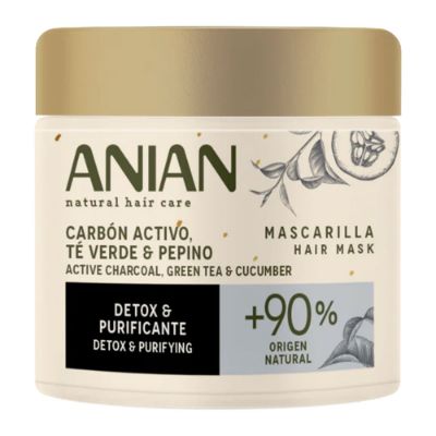 Imagen de Mascarilla ANIAN carbón activo, te verde y pepino x350 ml
