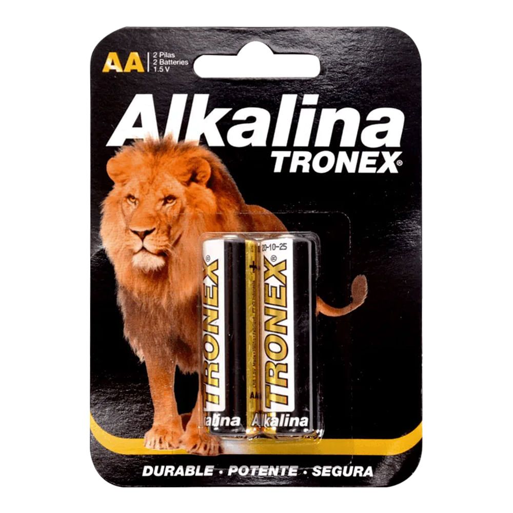 Imagen de Pila alcalina TRONEX aa x2 unds