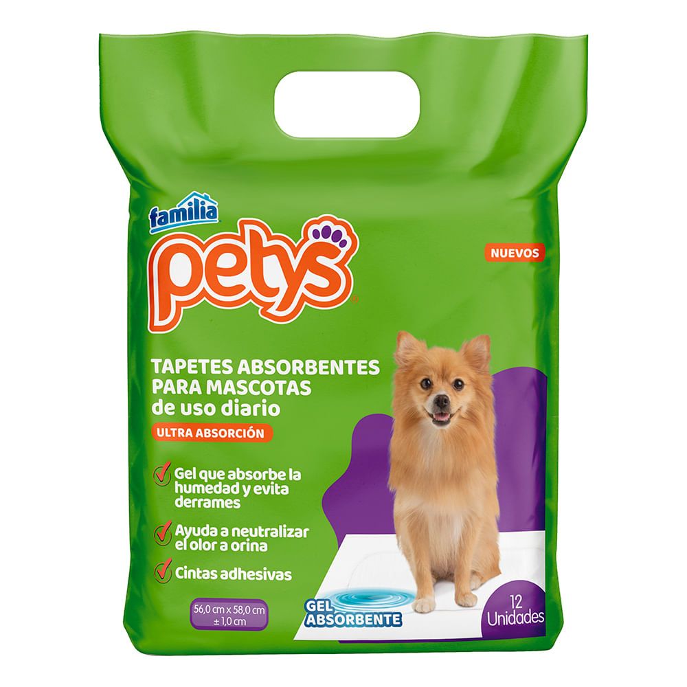 Imagen de Tapete petys FAMILIA absorbente mascota x12 unds