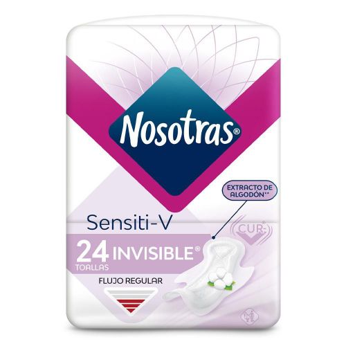 Imagen de Toallas higiénicas NOSOTRAS invisible sensitive (24  und)