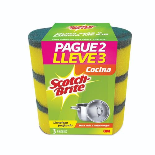 Imagen de Esponja  SCOTCH BRITE cocina multiusos  (2  und)