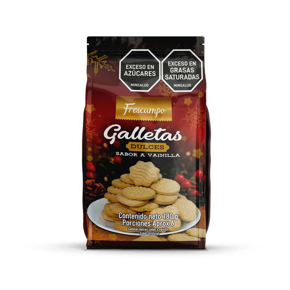 Imagen de Galletas FRESCAMPO sabor vainilla (180  gr)