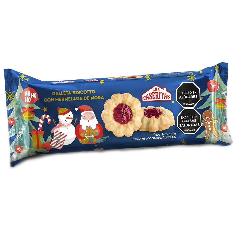 Imagen de Galleta LAS CASERITAS Galleta  con mermelada de mora (110  gr)