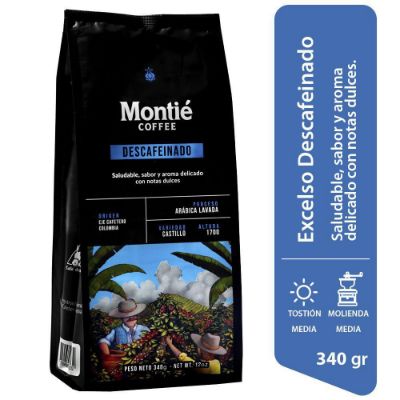 Imagen de Café MONTIE COFFEE molido descafeinado (340  gr)