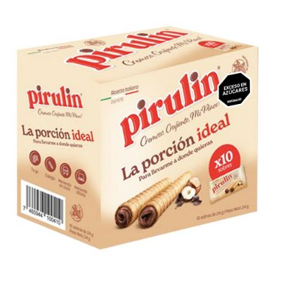 Imagen de Barquillos PIRULIN rellenos de chocolate y avellanas (240  gr)