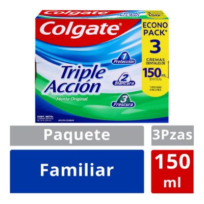 Imagen de Crema dental COLGATE triple acción (450  ml)
