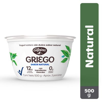 Imagen de Yogurt griego ALPINA natural (471  ml)